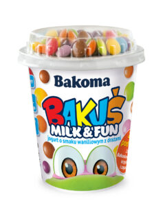 BAKUŚ JOGURT WANILIOWY Z TOPEREM